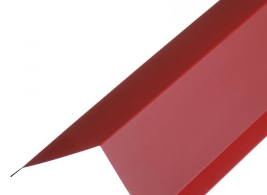 Планка торцевая для металлочерепицы 100х80 мм 2 м красное вино RAL 3005
