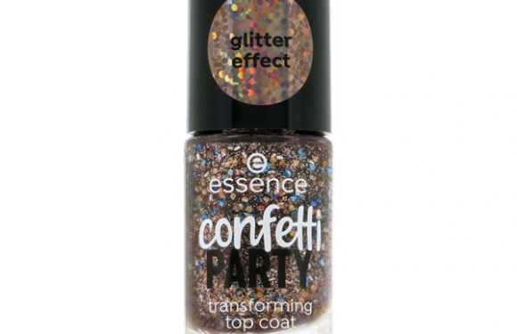 Топовое покрытие для ногтей `ESSENCE` CONFETTI PARTY с глиттер-эффектом