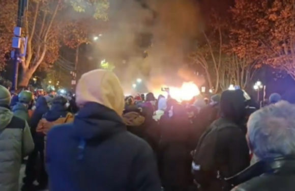 Массовые протесты в Тбилиси переросли в столкновения с полицией