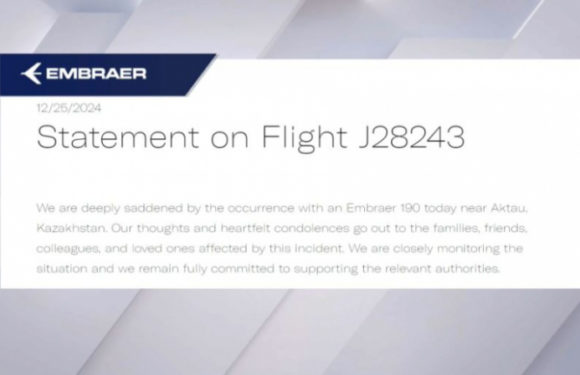 Конгломерат Embraer сделал заявление после авиакатастрофы