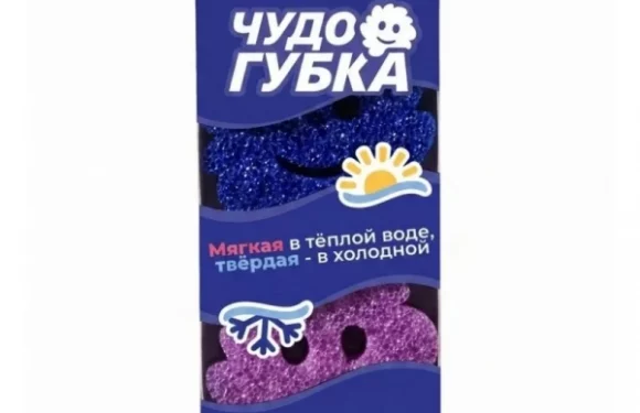 Губка для уборки и мытья посуды Brandfree Чудогубка, 2 шт