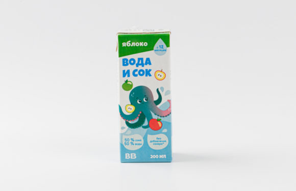 Напиток сокосодержащий «Вода и сок» яблоко, 200 мл